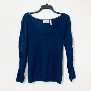 Guess Scoop Neck Sweater (Navy)